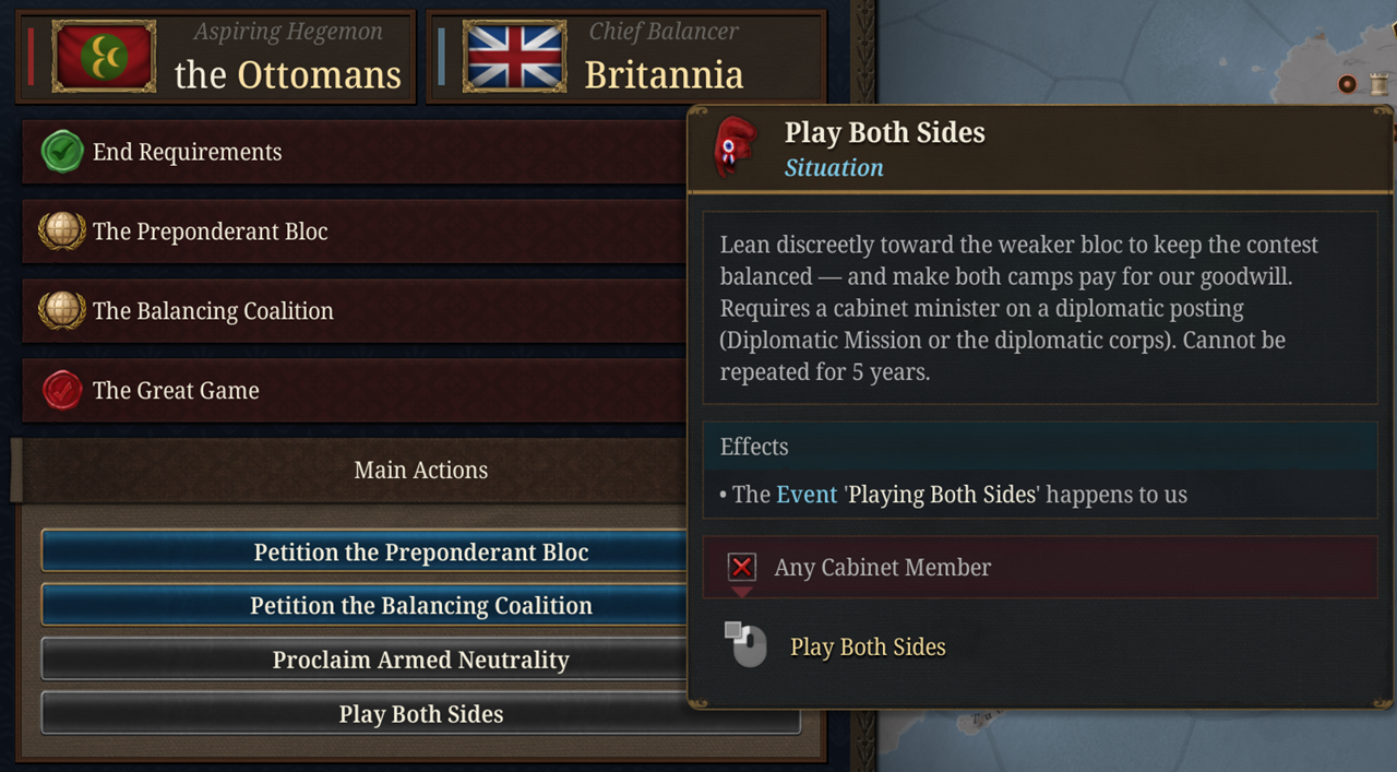 Playing both sides as an unaligned power